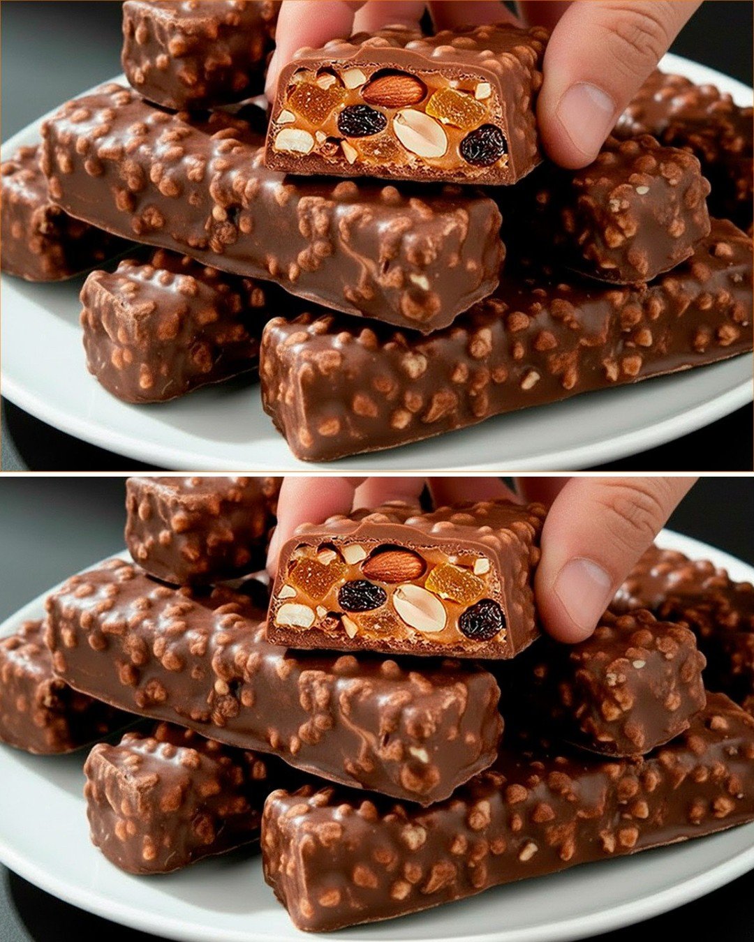 No-Sugar Oat Energy Bars with Nuts and Dark Chocolate