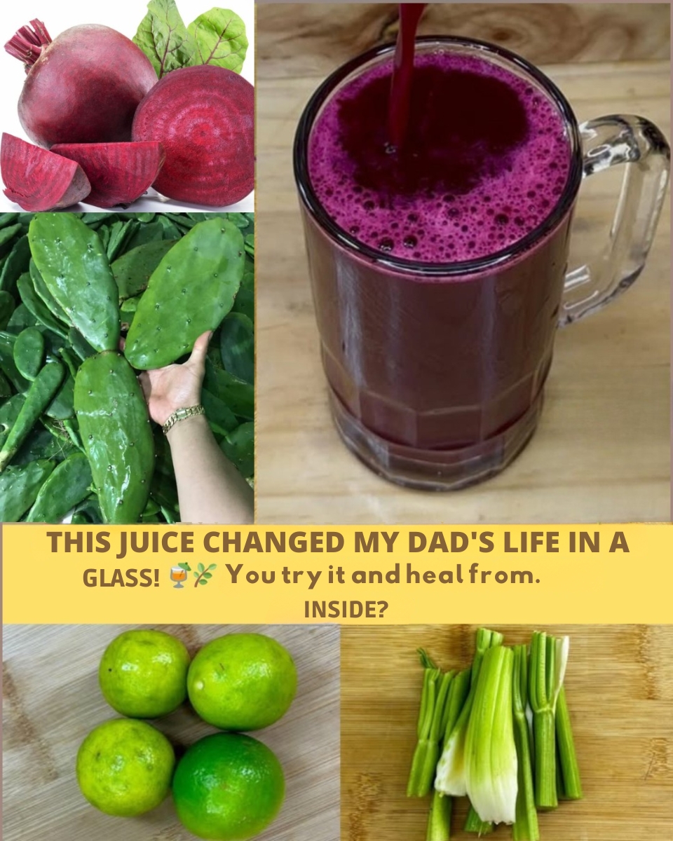The Gentle “Dad’s Daily” Juice: Beet, Nopal, Lemon & Celery for a Natural Lift 🍹🌿